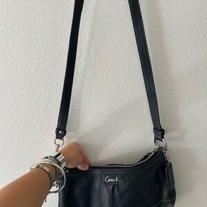 Coach Dark Leather Shoulder Bag